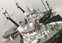 custom made model of Arctic Research boat